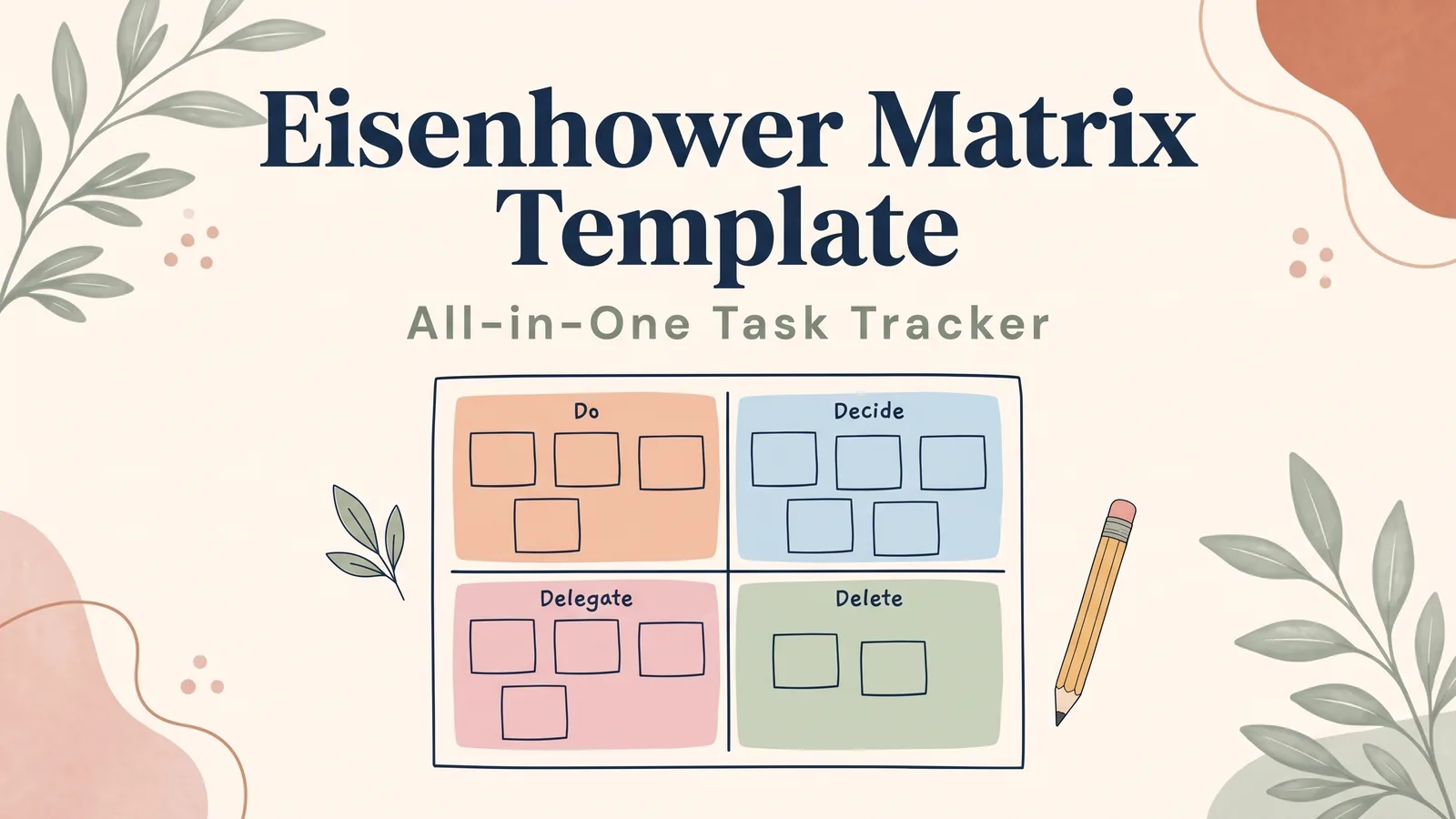 Eisenhower Matrix Template: The 4 Boxes, Filled In for a Real Monday
